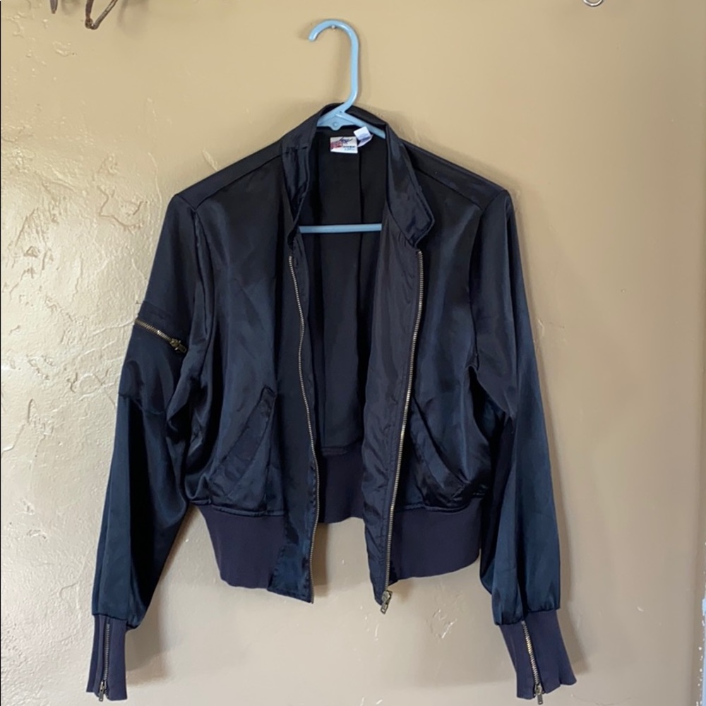 Black Bomber Jacket